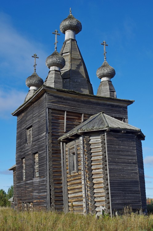 Церковь Воскресения Христова, Погост (Ракула) (Холмогорский район, Архангельская область). фасады, Вид с юго-востока