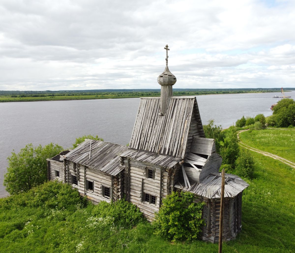 Церковь Василия Блаженного Ильинско-Чухчеремского погоста, Тарасово (Чухчерьма) (Холмогорский район, Архангельская область). фасады
