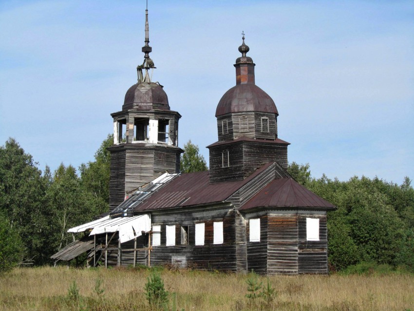 Церковь Николая Чудотворца, Чистый Дор (Чистодорский Никольский погост) (Кирилловский район, Вологодская область). фасады, вид с юго-востока
