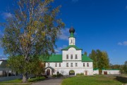 Троицкий Антониев Сийский мужской монастырь. Церковь Сергия Радонежского, Вид с юга<br>, Монастырь, Холмогорский район, Архангельская область