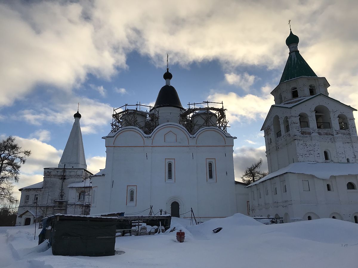 документальные фотографии. Троицкий Антониев Сийский мужской монастырь. Собор Троицы Живоначальной, Монастырь (Холмогорский район, Архангельская область)