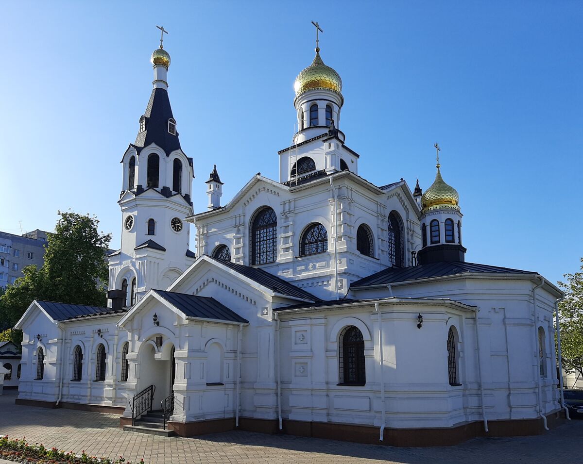 Гомель. Гомельский Никольский мужской монастырь. Церковь Николая Чудотворца. фасады