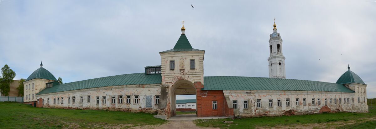 Спасо-Преображенский мужской монастырь, Преображенский (Краснослободский район, Республика Мордовия). фасады, Вид с севера