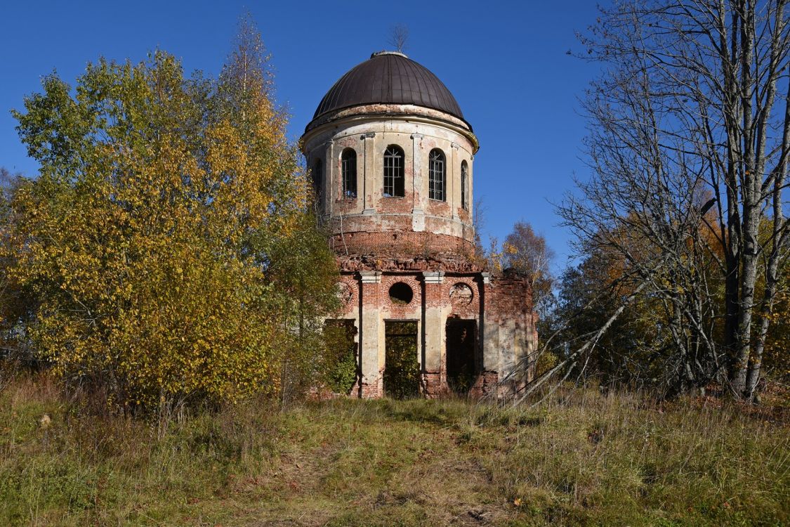 Церковь Рождества Христова, Хитицы (Селижаровский район, Тверская область). фасады, Вид с запада