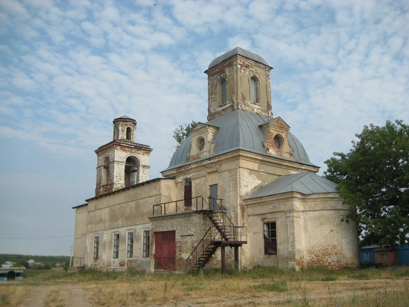 Морозовка. Церковь Троицы Живоначальной. фасады, Вид с юго-востока