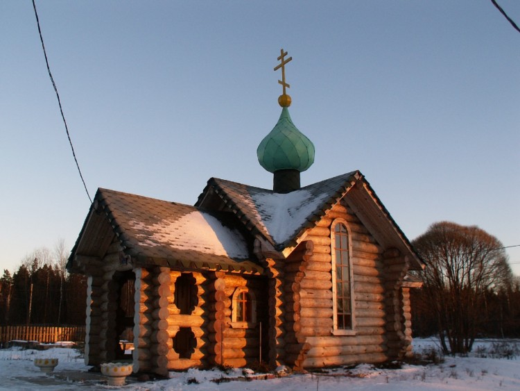 Часовня Николая Чудотворца, Тихвин (Тихвинский район, Ленинградская область). общий вид в ландшафте