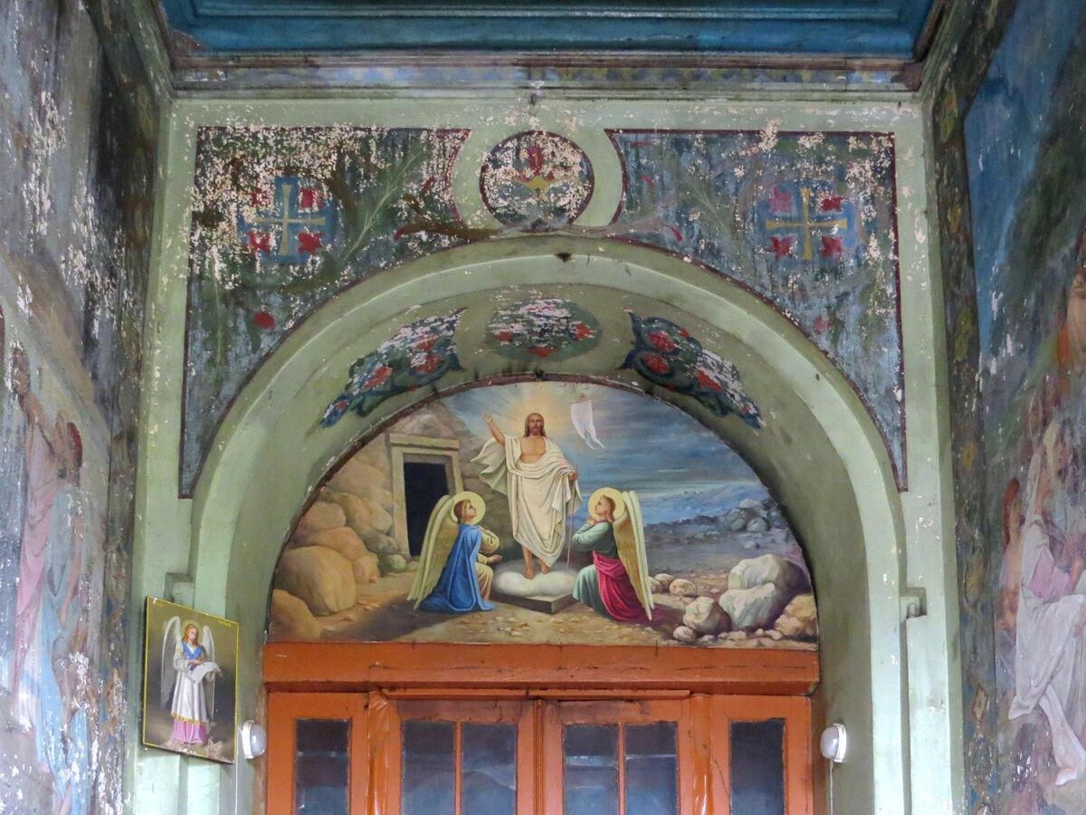Церковь Троицы Живоначальной, Пичаево (Пичаевский район, Тамбовская область). интерьер и убранство, Западный притвор, интерьер