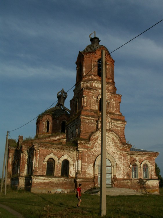 Церковь Троицы Живоначальной, Ваново (Вановье) (Моршанский район и г. Моршанск, Тамбовская область). фасады, Троицкая церковь. Вид с запада.