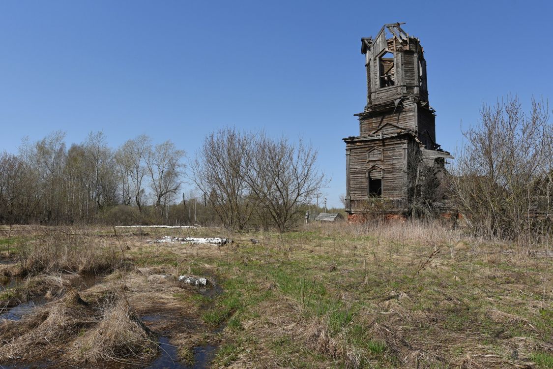 Церковь Покрова Пресвятой Богородицы, Альдия (Моршанский район и г. Моршанск, Тамбовская область). фасады, Вид с юго-востока на колокольню