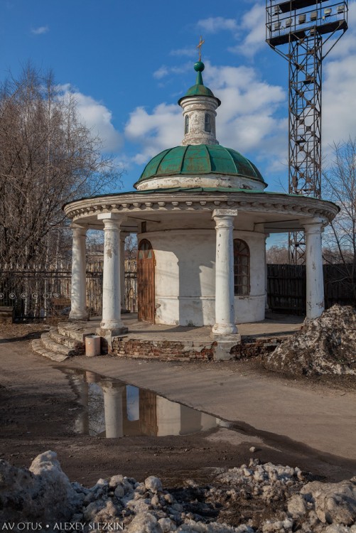 Часовня Иоанна Предтечи, Слободской (Слободской район, Кировская область). общий вид в ландшафте