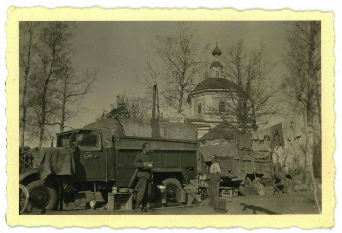Церковь Благовещения Пресвятой Богородицы, Порожки (Волотовский район, Новгородская область). архивная фотография, Фото 1941 г. с аукциона e-bay.de