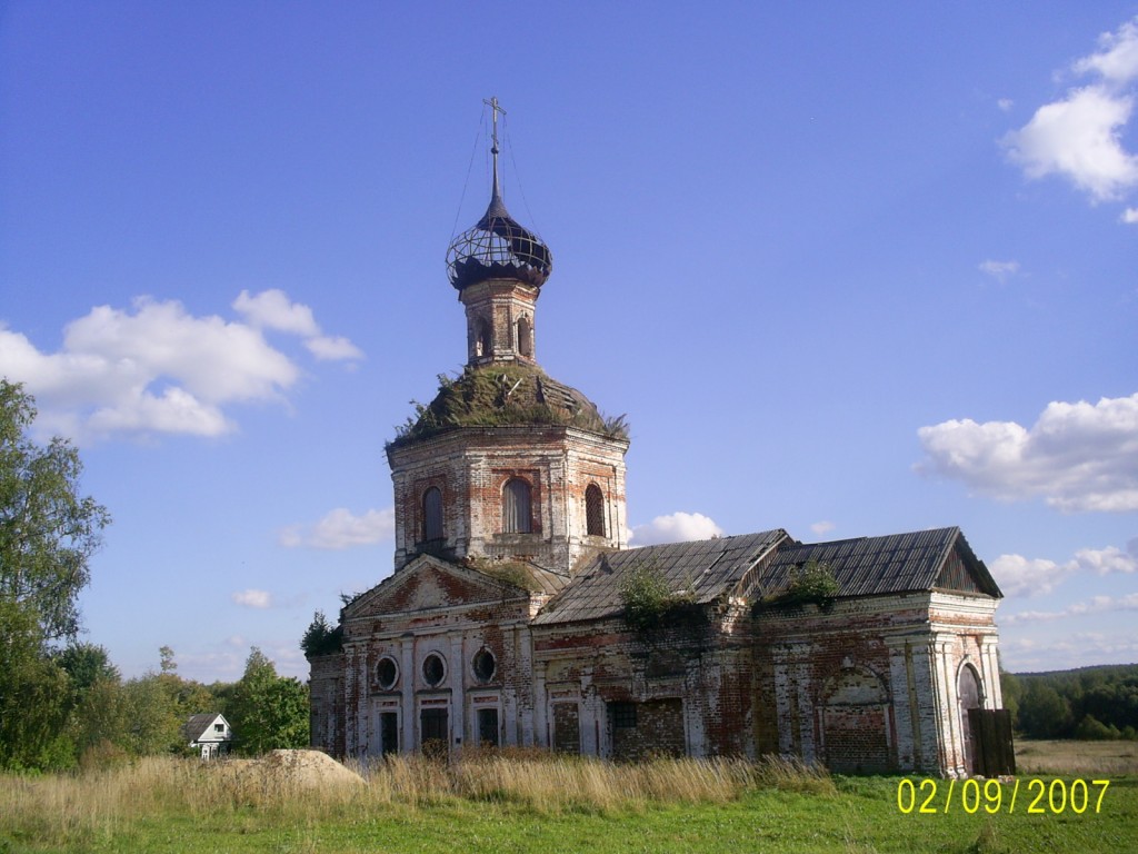 Церковь Михаила Архангела, Мелечкино (Родниковский район, Ивановская область). фасады, до реставрации