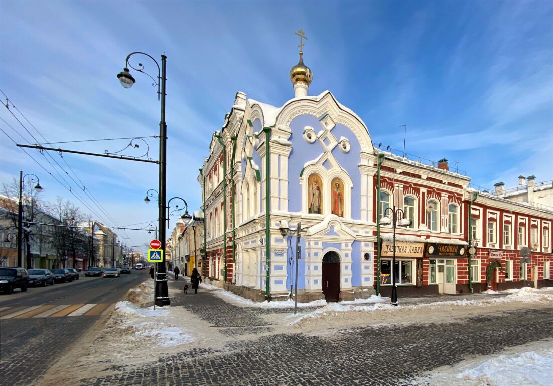 Домовая церковь Николая Чудотворца на бывшем подворье Югской Дорофеевой пустыни, Рыбинск (Рыбинск, город, Ярославская область). фасады