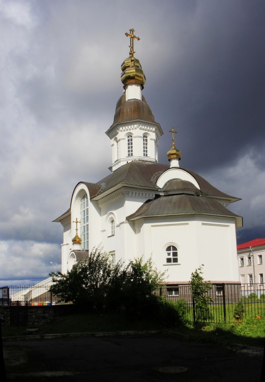 Церковь Успения Пресвятой Богородицы (новая), Архангельск (Архангельск, город, Архангельская область). фасады, Вид с юго-востока.