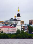 Церковь Успения Пресвятой Богородицы (новая), Вид с Северной Даины<br>, Архангельск, Архангельск, город, Архангельская область