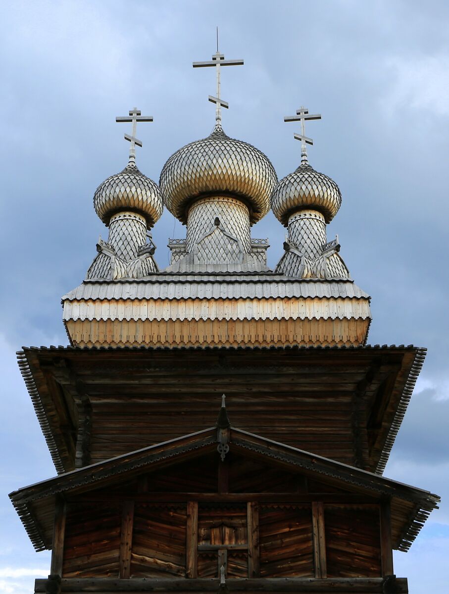 Музей деревянного зодчества. Церковь Вознесения Господня из села Кушерека Онежского р-на, Малые Карелы (Приморский район, Архангельская область). архитектурные детали