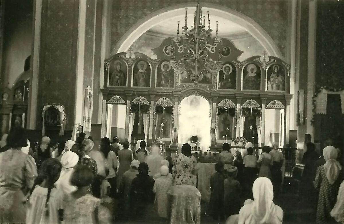 Кафедральный собор Николая Чудотворца, Бобруйск (Бобруйский район, Беларусь, Могилёвская область). архивная фотография, Интерьер собора. Фото 1943 г. с аукциона e-bay.de