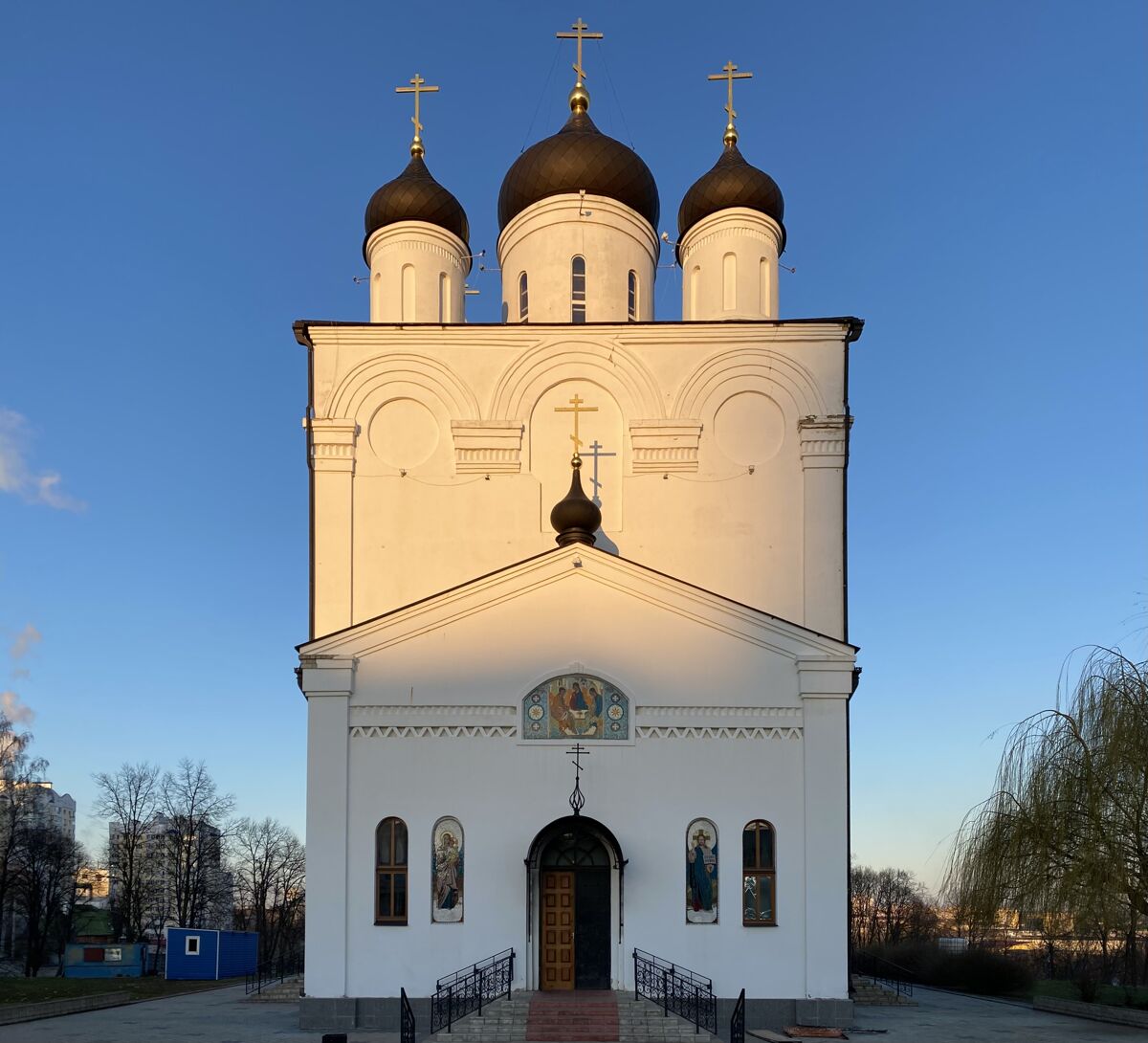 Орёл. Успенский мужской монастырь. Собор Казанской иконы Божией Матери. фасады, Западный фасад