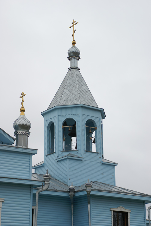 Червишево. Церковь Михаила Архангела. архитектурные детали, Вид на колокольню с Северной стороны