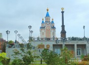 Собор Успения Пресвятой Богородицы (новый), Вид из сквера Города воинской Славы<br>, Хабаровск, Хабаровск, город, Хабаровский край