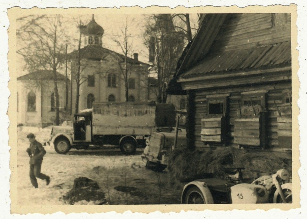 Хочени. Церковь Николая Чудотворца. архивная фотография, Фото 1941 г. с аукциона e-bay.de