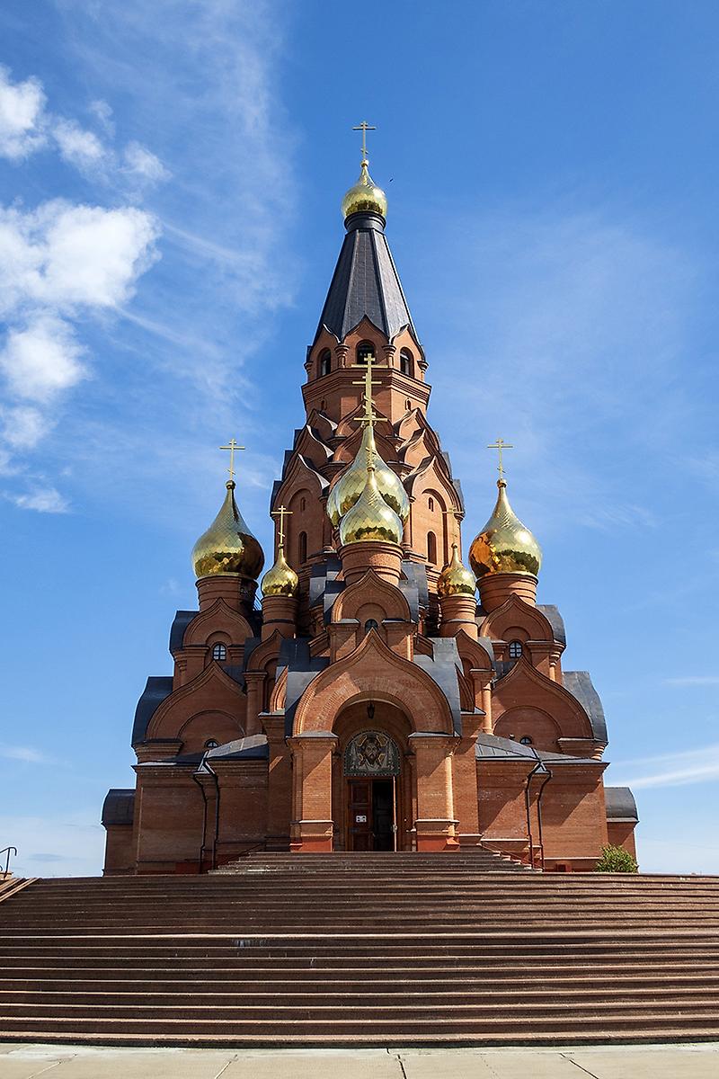 фасады. Кафедральный собор Воздвижения Креста Господня, Лесосибирск (Лесосибирск, город, Красноярский край)