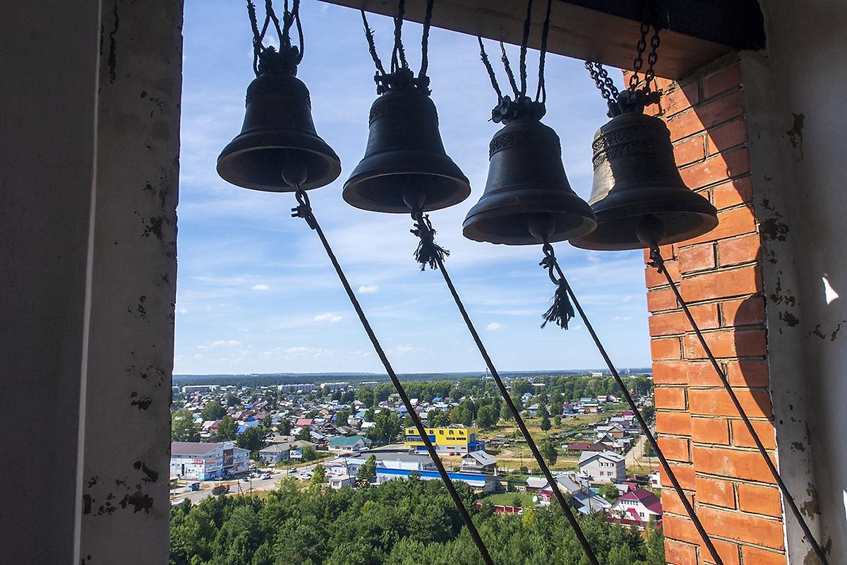 Вид с колокольни, дополнительная информация. Кафедральный собор Воздвижения Креста Господня, Лесосибирск (Лесосибирск, город, Красноярский край)