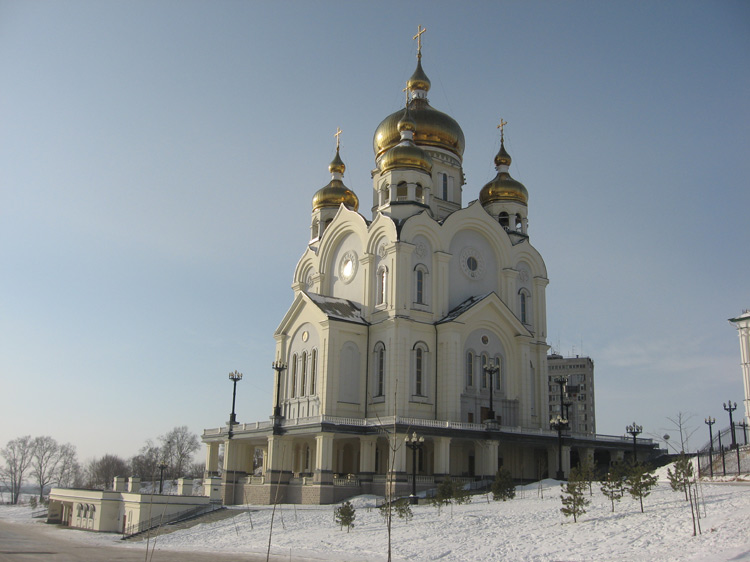 Хабаровск. Кафедральный собор Спаса Преображения. фасады