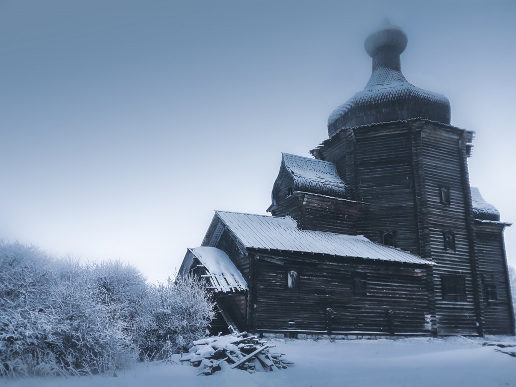 Зачачье. Церковь Николая Чудотворца. художественные фотографии