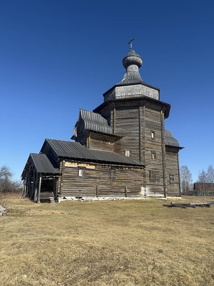 фасады. Церковь Николая Чудотворца, Зачачье (Холмогорский район, Архангельская область)