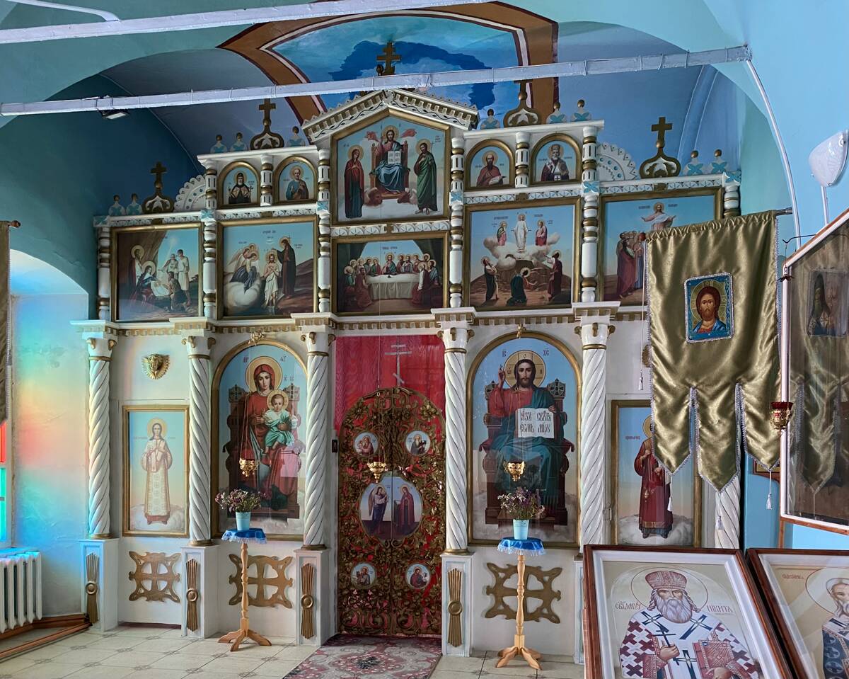 Собор Богоявления Господня, Малмыж (Малмыжский район, Кировская область). интерьер и убранство, Левый придельный иконостас
