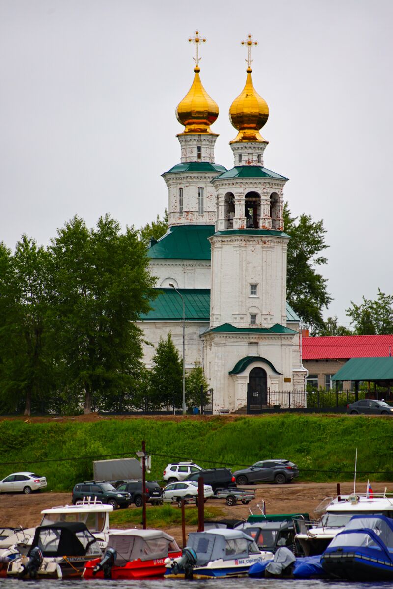 Церковь Троицы Живоначальной, Архангельск (Архангельск, город, Архангельская область). дополнительная информация, Вид с Северной Двины