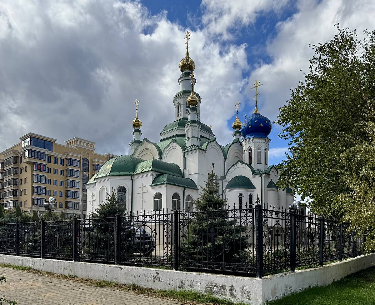 Вид с северо-востока, фасады. Кафедральный собор Николая Чудотворца, Армавир (Армавир, город, Краснодарский край)