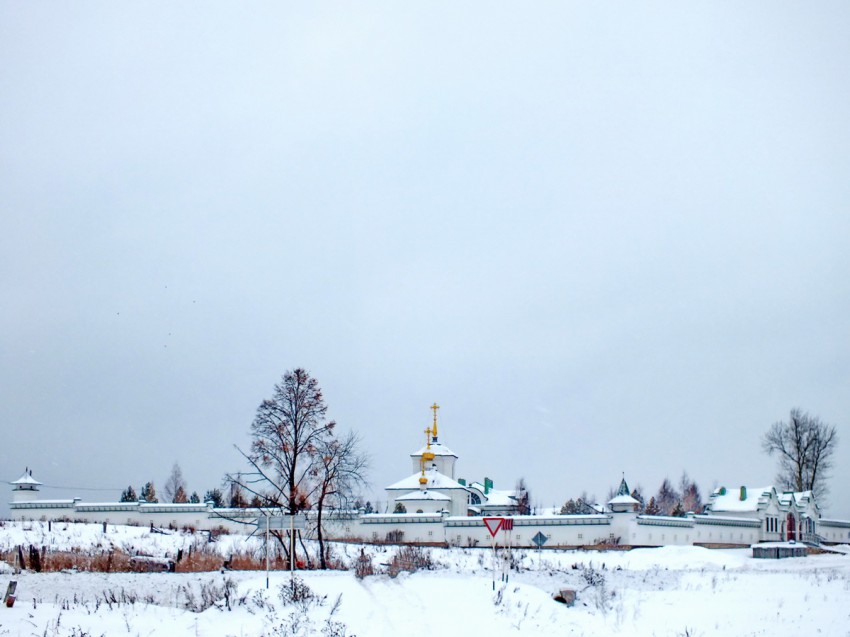 Костылева. Косьминская мужская пустынь. общий вид в ландшафте