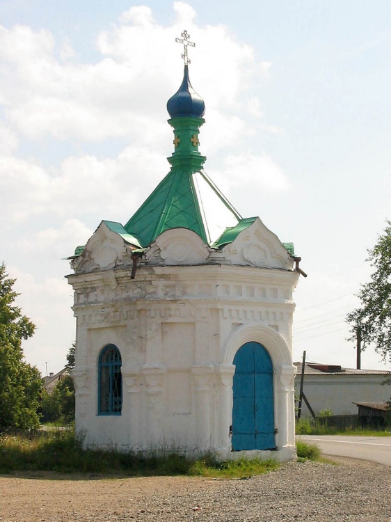 Часовня Спаса Нерукотворного Образа, Красногорское (Верхотурский район (ГО Верхотурский), Свердловская область). фасады