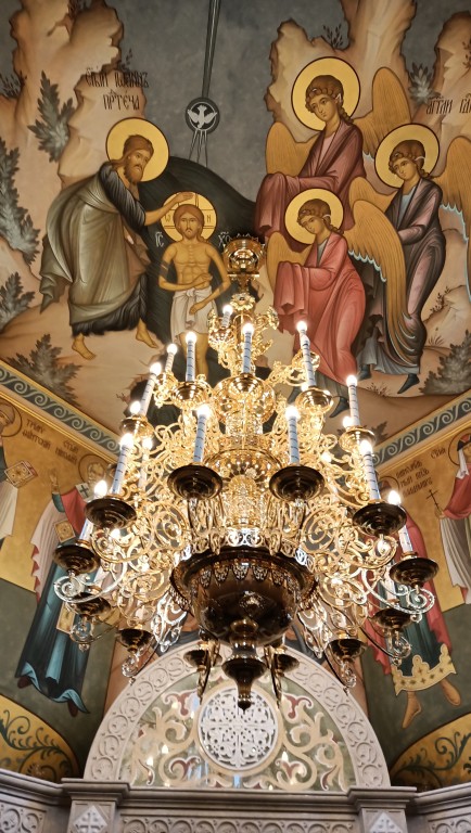 Александро-Свирский монастырь. Надкладезная часовня Александра Свирского, Старая Слобода (Лодейнопольский район, Ленинградская область). интерьер и убранство, Паникадило