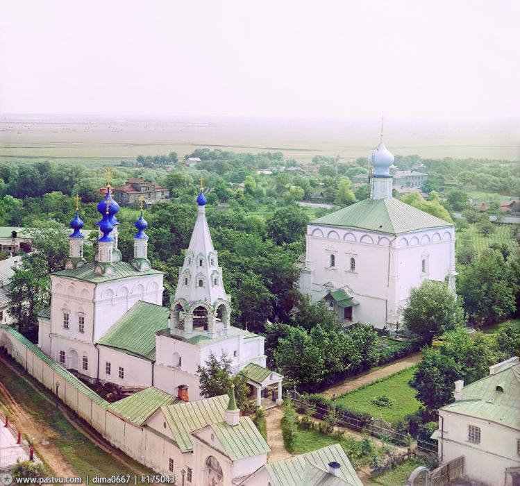 Спасо–Преображенский монастырь, Рязань (Рязань, город, Рязанская область). архивная фотография, Фото с сайта pastvu.ru Фото С.М.Прокудина-Горского.Фото 1912 года
