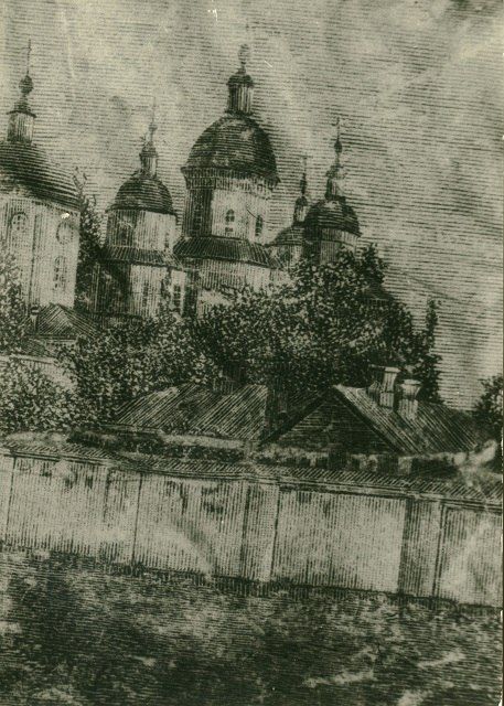 Вознесенский женский монастырь. Церковь Вознесения Господня, Хорошево (Харьковский район, Украина, Харьковская область). архивная фотография, Старинное изображение