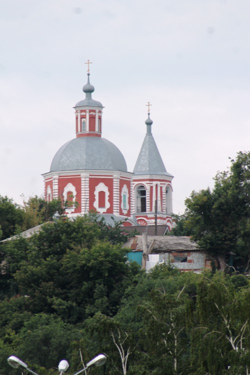 Церковь Илии Пророка (Входа Господня в Иерусалим), Воронеж (Воронеж, город, Воронежская область). общий вид в ландшафте, Вид с Адмиралтейской площади