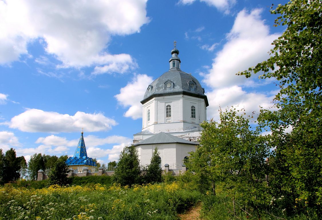 Церковь Казанской иконы Божией Матери, Горохово (Юрьянский район, Кировская область). фасады, Вид с востока.