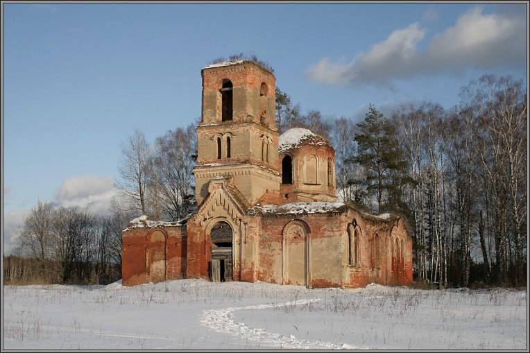 Церковь Николая Чудотворца, Рубихино (Юхновский район, Калужская область). фасады
