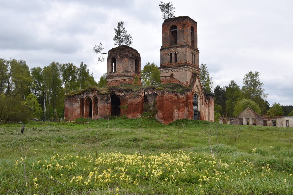 Церковь Николая Чудотворца, Рубихино (Юхновский район, Калужская область). фасады