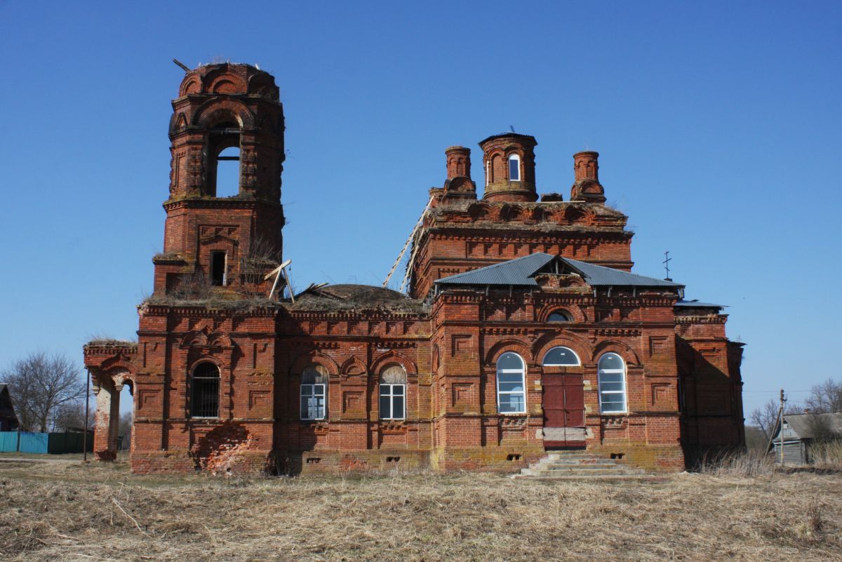 Церковь Николая Чудотворца, Чемоданово (Юхновский район, Калужская область). фасады