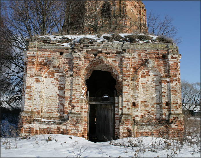 Церковь Сергия Радонежского, Бекасово (Юхновский район, Калужская область). архитектурные детали
