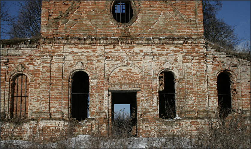 Церковь Сергия Радонежского, Бекасово (Юхновский район, Калужская область). архитектурные детали