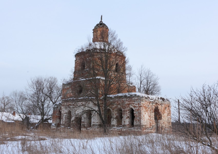 Церковь Сергия Радонежского, Бекасово (Юхновский район, Калужская область). фасады, Вид с С-З