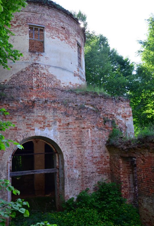 Церковь Параскевы Пятницы, Мочалово (Юхновский район, Калужская область). архитектурные детали, Фото с 1-го яруса колокольни