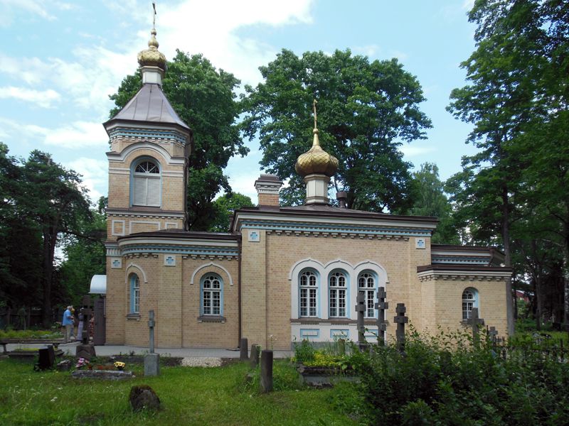 Церковь Спаса Нерукотворного Образа, Рига (Рига, город, Латвия). фасады, Южный фасад. Новый вариант покраски