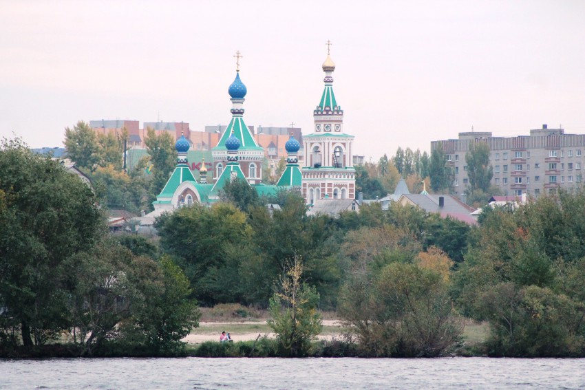 Церковь Казанской иконы Божией Матери в Старой Отрожке, Воронеж (Воронеж, город, Воронежская область). общий вид в ландшафте
