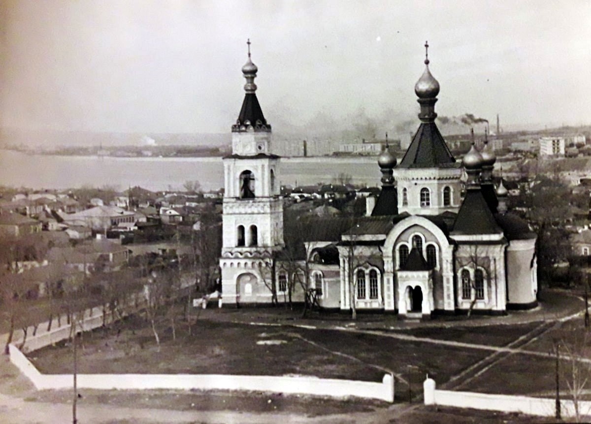 Церковь Казанской иконы Божией Матери в Старой Отрожке, Воронеж (Воронеж, город, Воронежская область). архивная фотография, Фото 1974 г. из приходского архива